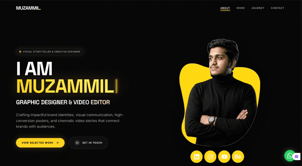 Muzammil — Designer & Video Editor Portfolio